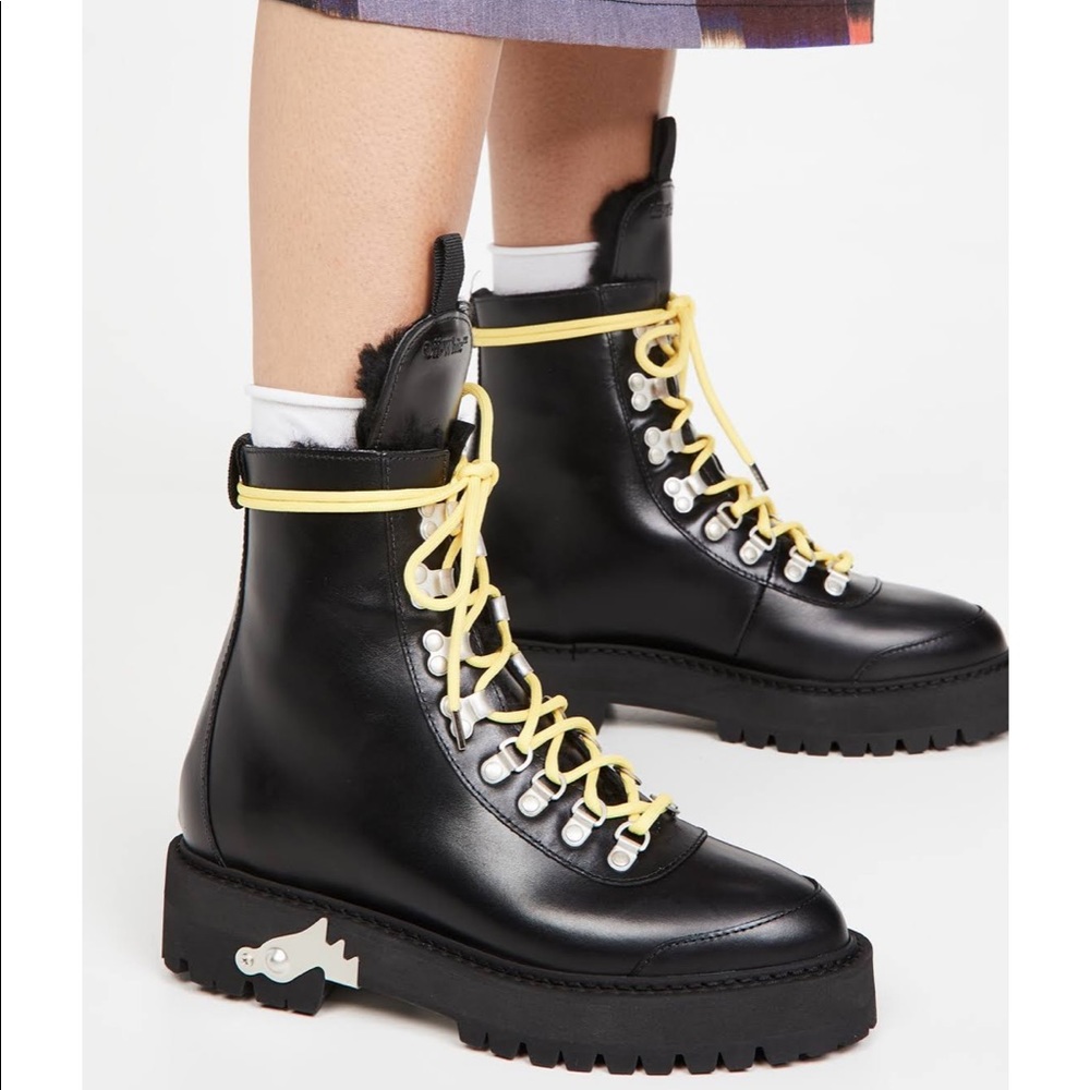 Off-White signature ankle boots women SZ38